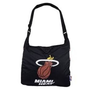 NBA Miami Heat Tote Jersey Logo Black Snap Large Logo New Strap